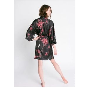 Kim + Ono Cherry Blossom Crane Robe